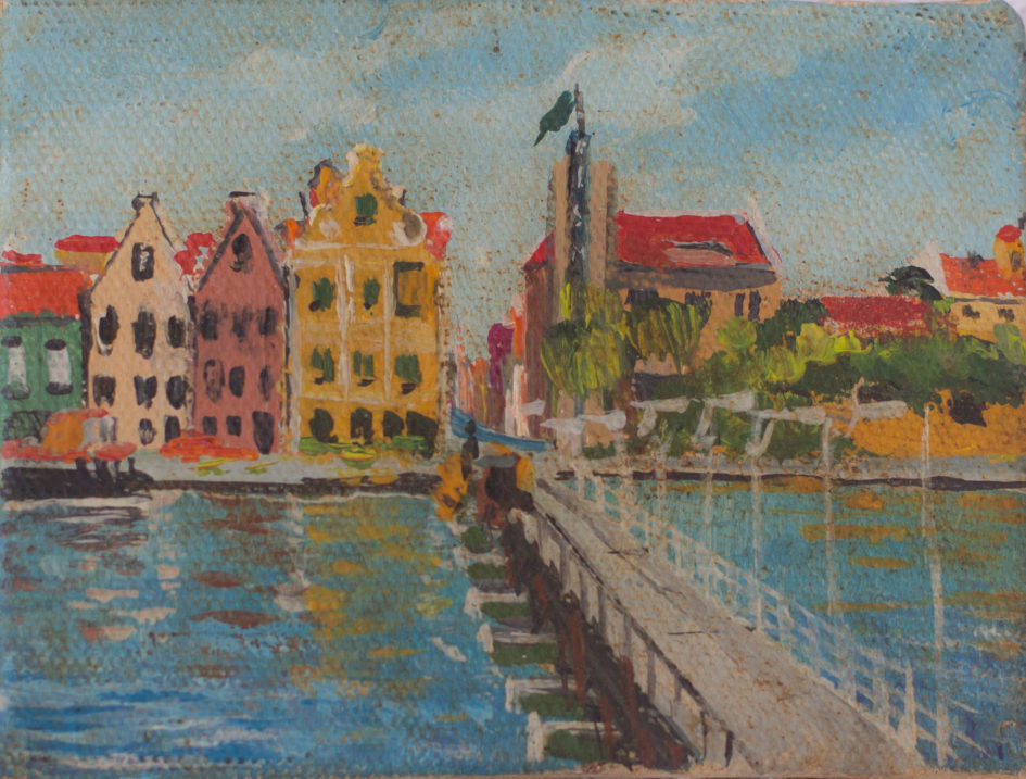 Pontoon bridge and Handelskade